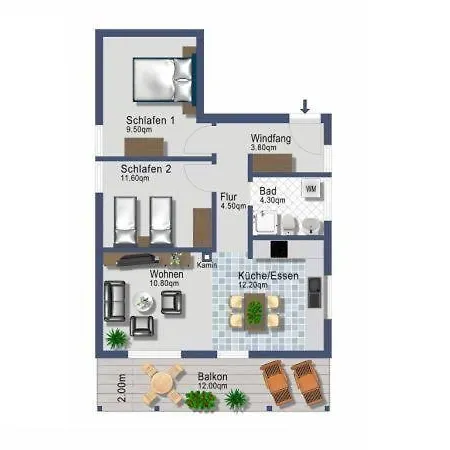 Fewo-14-3-n-ferienwohnung-in-graal-mueritz * Graal-Mueritz